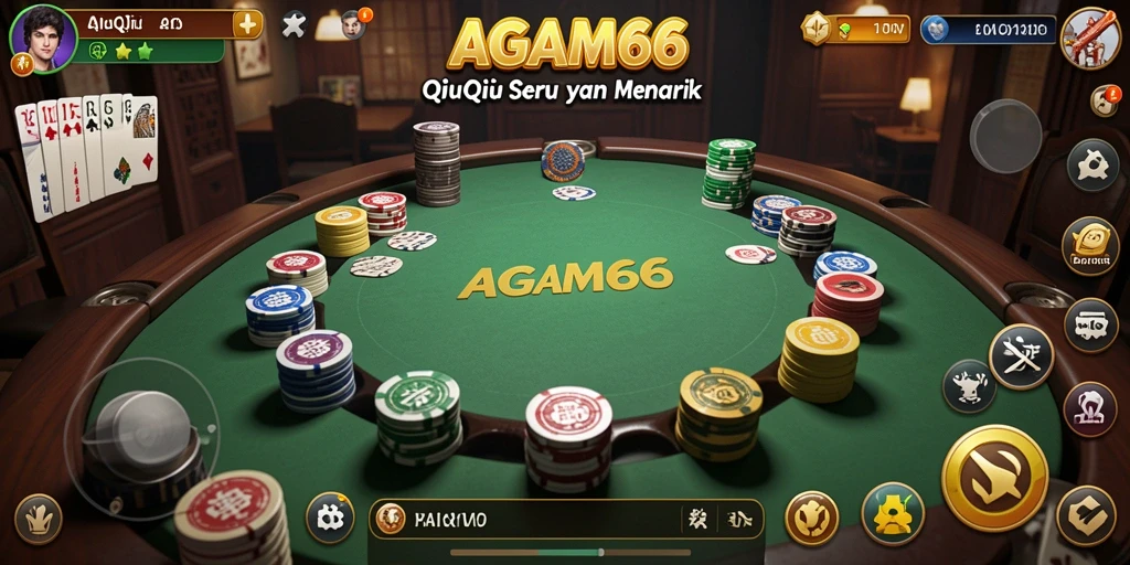 Tampilan gameplay QiuQiu AGAM66 yang menarik dan seru.