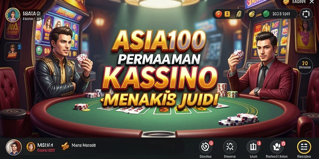 Screenshot gameplay ASIA100 yang menampilkan pengalaman kasino yang mendebarkan.
