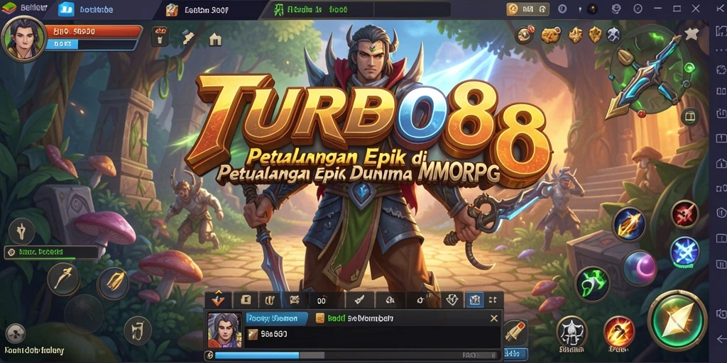 Tangkapan layar menunjukkan pertarungan epik dalam gameplay TURBO88.
